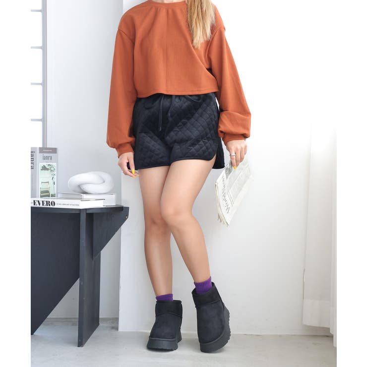 【24年秋冬再販】厚底ソール ボリュームファー ショート丈 ムートンブーツ | DEMETER | 詳細画像38 