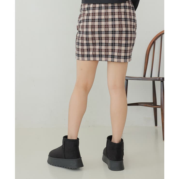 【24年秋冬再販】厚底ソール ボリュームファー ショート丈 ムートンブーツ | DEMETER | 詳細画像65 