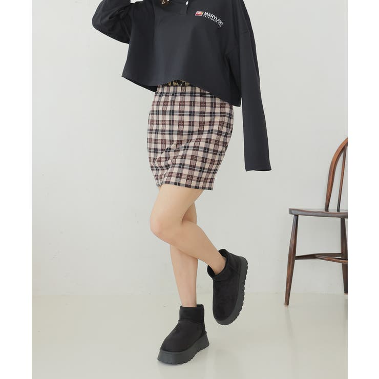 【24年秋冬再販】厚底ソール ボリュームファー ショート丈 ムートンブーツ | DEMETER | 詳細画像66 