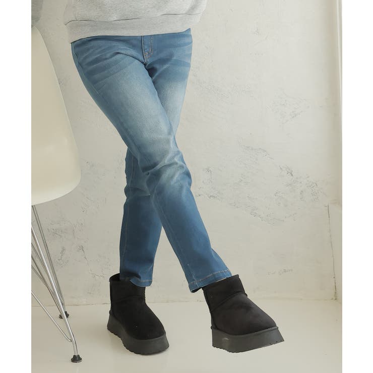 【24年秋冬再販】厚底ソール ボリュームファー ショート丈 ムートンブーツ | DEMETER | 詳細画像67 