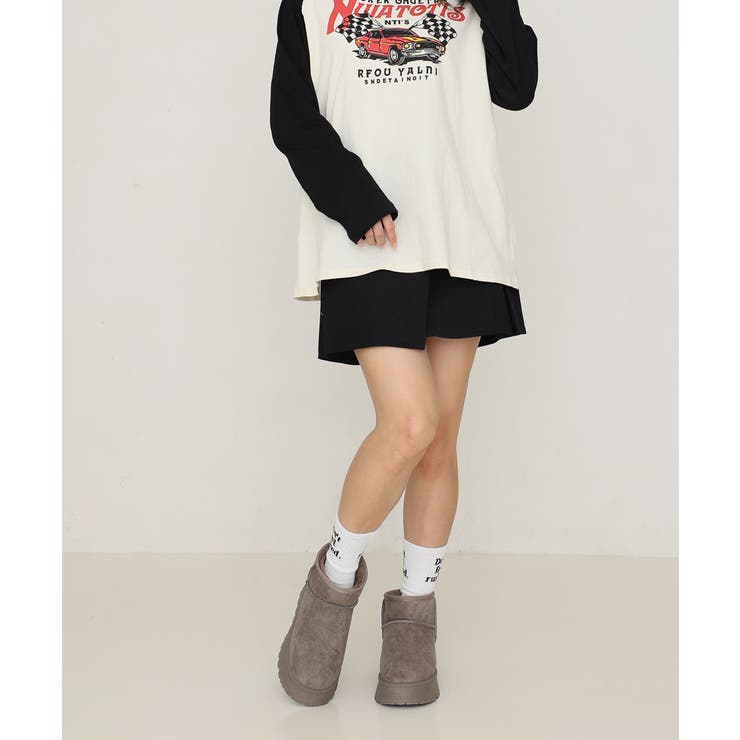 【24年秋冬再販】厚底ソール ボリュームファー ショート丈 ムートンブーツ | DEMETER | 詳細画像86 