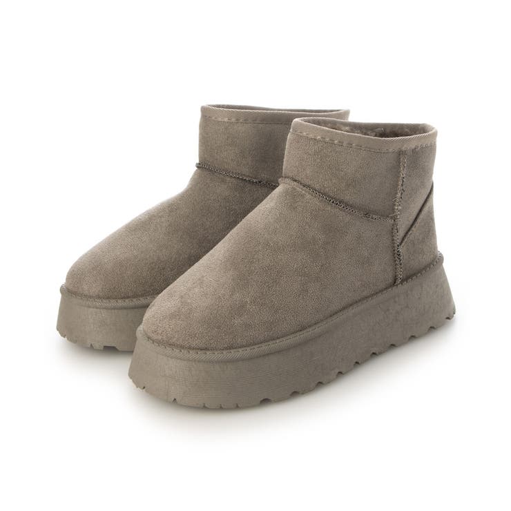 【24年秋冬再販】厚底ソール ボリュームファー ショート丈 ムートンブーツ | DEMETER | 詳細画像92 