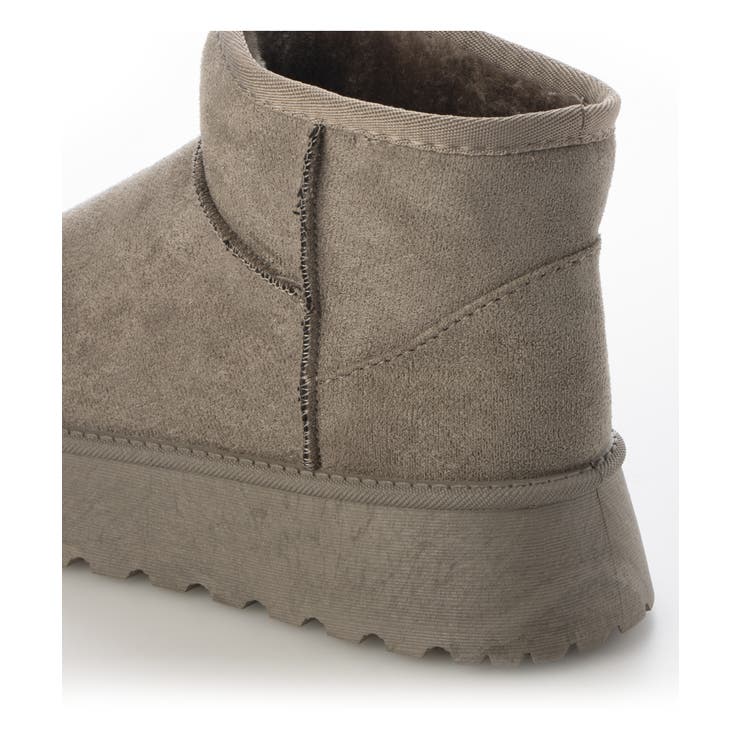 【24年秋冬再販】厚底ソール ボリュームファー ショート丈 ムートンブーツ | DEMETER | 詳細画像98 