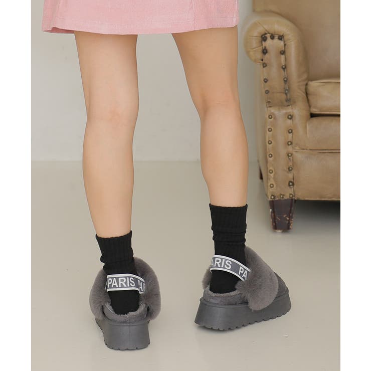 【24年秋冬再販】厚底ソール ボリュームファー バックストラップ | DEMETER | 詳細画像78 