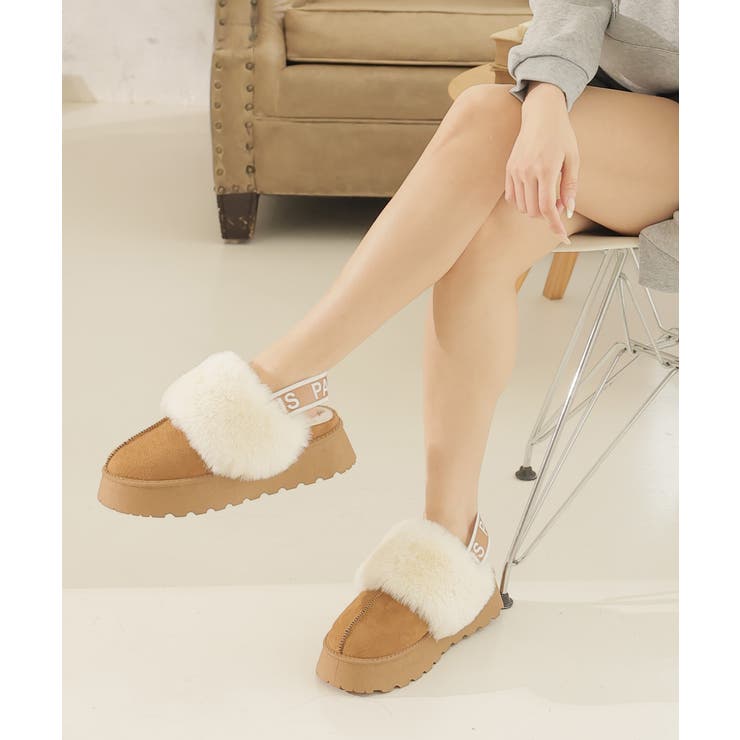 【24年秋冬再販】厚底ソール ボリュームファー バックストラップ | DEMETER | 詳細画像86 