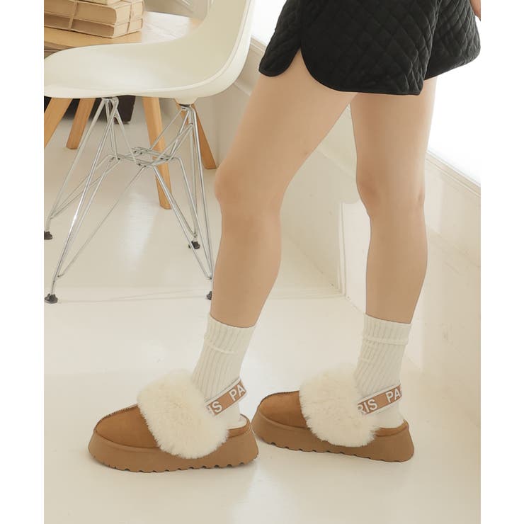 【24年秋冬再販】厚底ソール ボリュームファー バックストラップ | DEMETER | 詳細画像89 