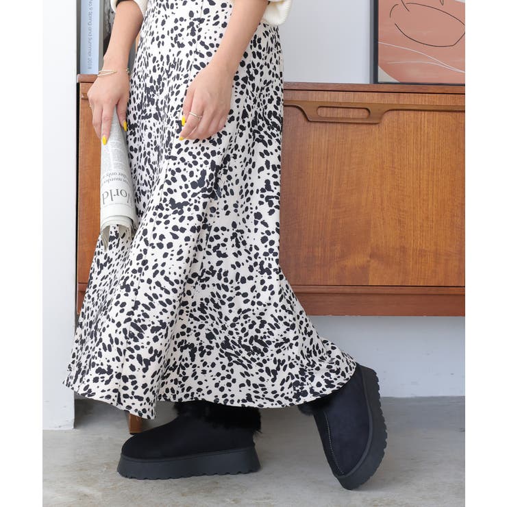 【24年秋冬新作】厚底ソール ボリュームファー アンクル丈 ムートンブーツ | DEMETER | 詳細画像72 