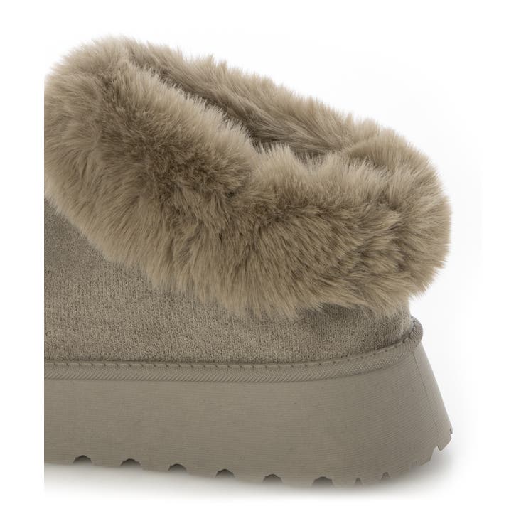 【24年秋冬新作】厚底ソール ボリュームファー アンクル丈 ムートンブーツ | DEMETER | 詳細画像93 