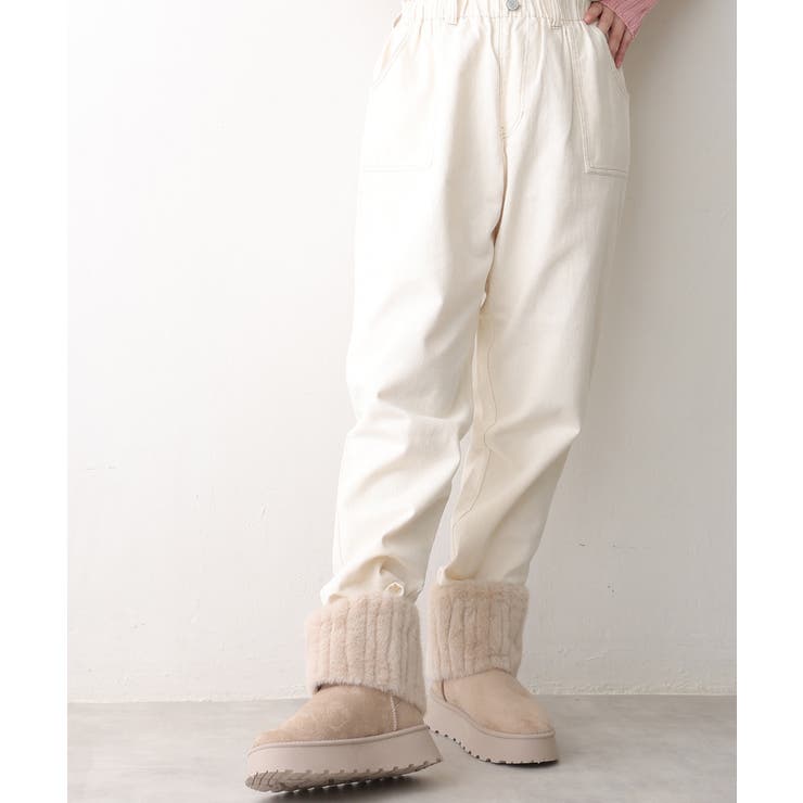 【25年秋冬新作】厚底 ファーカバー ミニ丈 ムートンブーツ | DEMETER | 詳細画像24 