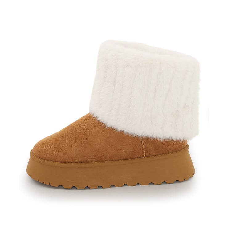 【25年秋冬新作】厚底 ファーカバー ミニ丈 ムートンブーツ | DEMETER | 詳細画像33 