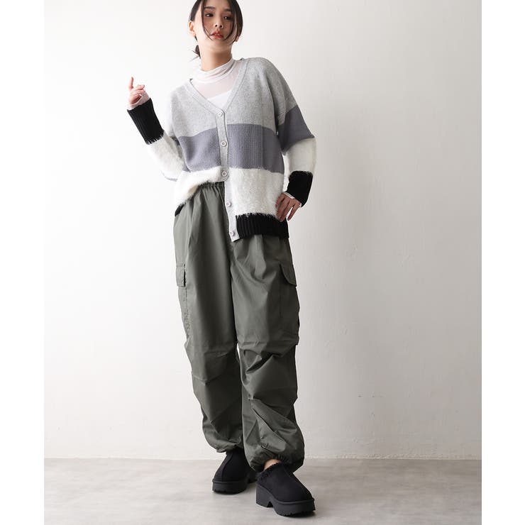 【25年秋冬新作】厚底 デザインソール ボリュームファー ムートンシューズ | DEMETER | 詳細画像12 