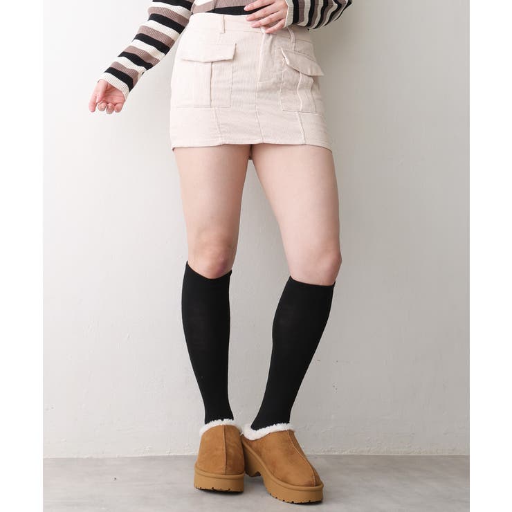 【25年秋冬新作】厚底 デザインソール ボリュームファー ムートンシューズ | DEMETER | 詳細画像22 