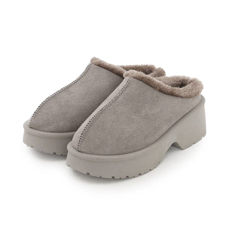 【25年秋冬新作】厚底 デザインソール ボリュームファー ムートンシューズ | DEMETER | 詳細画像28 