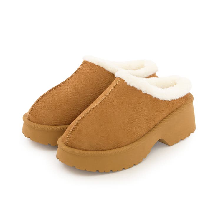 【25年秋冬新作】厚底 デザインソール ボリュームファー ムートンシューズ | DEMETER | 詳細画像29 