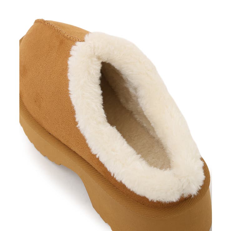 【25年秋冬新作】厚底 デザインソール ボリュームファー ムートンシューズ | DEMETER | 詳細画像35 