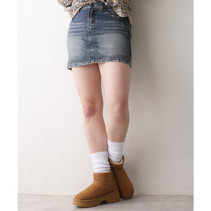 【25年秋冬新作】厚底 デザインソール ボリュームファー ムートンブーツ | DEMETER | 詳細画像25 