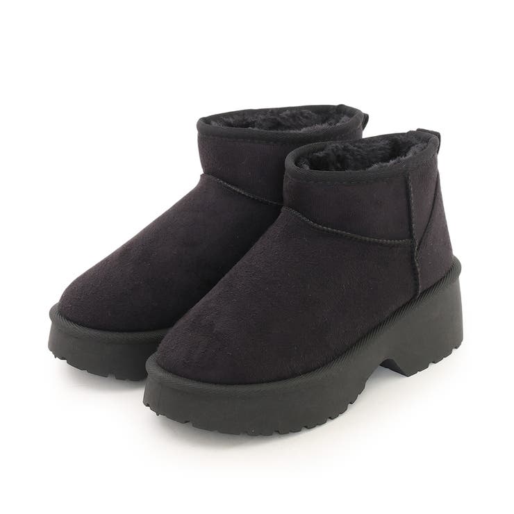 【25年秋冬新作】厚底 デザインソール ボリュームファー ムートンブーツ | DEMETER | 詳細画像29 