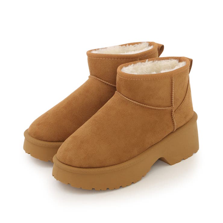 【25年秋冬新作】厚底 デザインソール ボリュームファー ムートンブーツ | DEMETER | 詳細画像31 