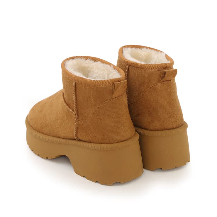 【25年秋冬新作】厚底 デザインソール ボリュームファー ムートンブーツ | DEMETER | 詳細画像34 