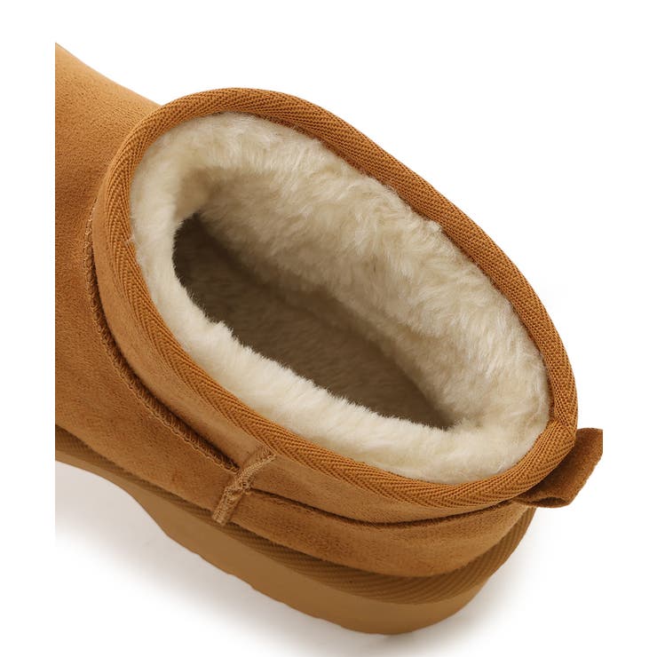 【25年秋冬新作】厚底 デザインソール ボリュームファー ムートンブーツ | DEMETER | 詳細画像37 