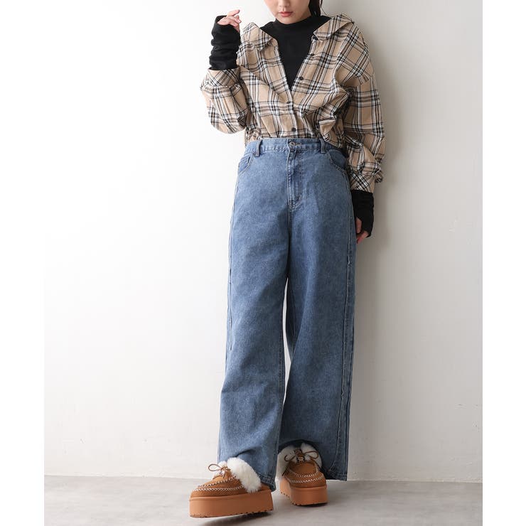 【25年秋冬新作】厚底 プラットフォーム モカシンデザイン ムートンシューズ | DEMETER | 詳細画像18 