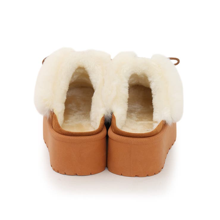 【25年秋冬新作】厚底 プラットフォーム モカシンデザイン ムートンシューズ | DEMETER | 詳細画像33 