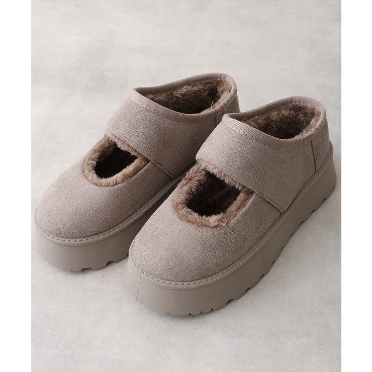 【25年秋冬新作】厚底 ボリュームファー ムートンシューズ | DEMETER | 詳細画像21 