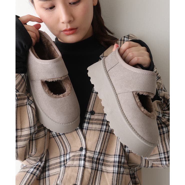 【25年秋冬新作】厚底 ボリュームファー ムートンシューズ | DEMETER | 詳細画像22 