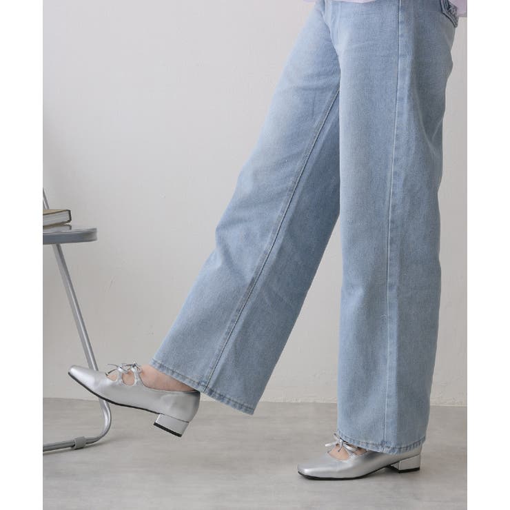 【25年春夏新作】スクエアトゥ ダブルリボン ストラップ パンプス | DEMETER | 詳細画像46 