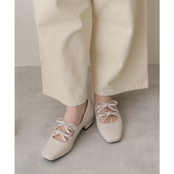 【25年春夏新作】スクエアトゥ ダブルリボン ストラップ パンプス | DEMETER | 詳細画像51 