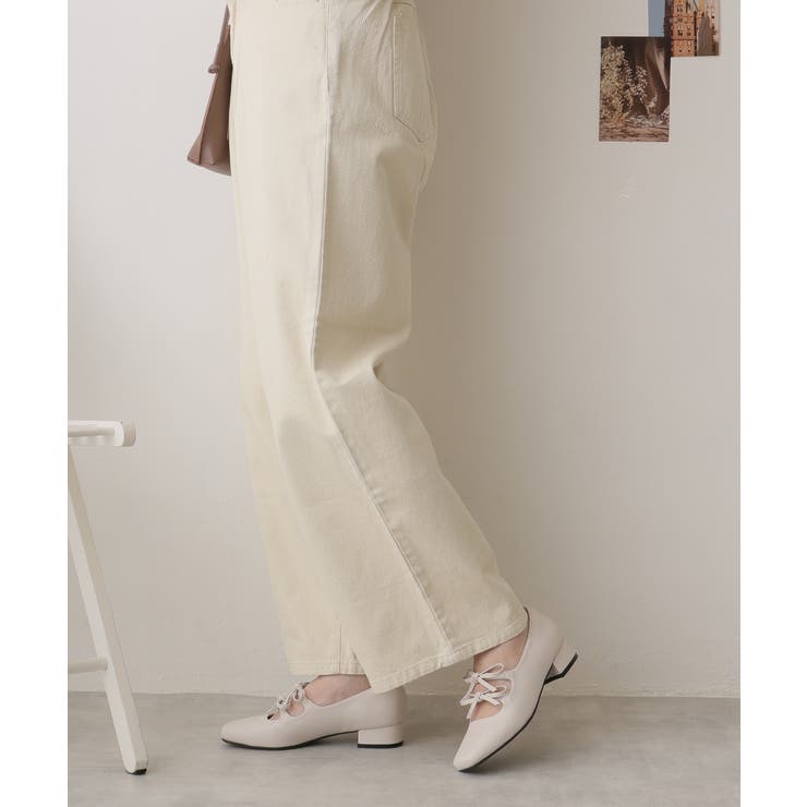 【25年春夏新作】スクエアトゥ ダブルリボン ストラップ パンプス | DEMETER | 詳細画像54 