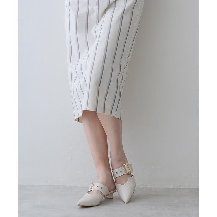 【25年春夏新作】ポインテッドトゥ バックルベルト ミュールパンプス | DEMETER | 詳細画像69 