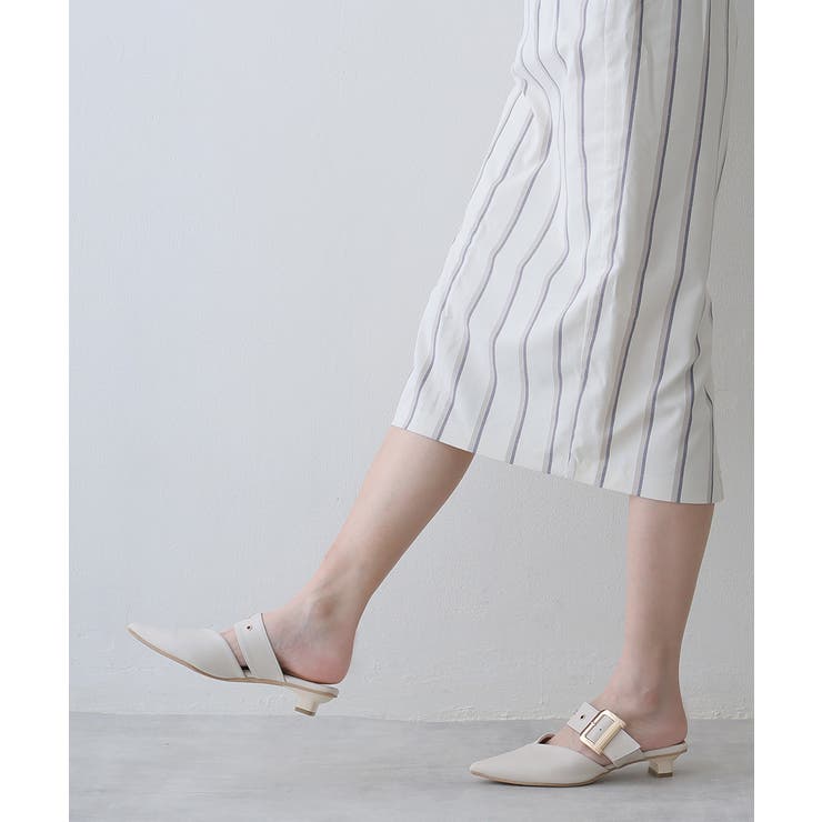 【25年春夏新作】ポインテッドトゥ バックルベルト ミュールパンプス | DEMETER | 詳細画像71 