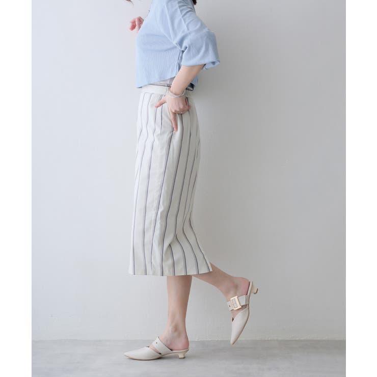 【25年春夏新作】ポインテッドトゥ バックルベルト ミュールパンプス | DEMETER | 詳細画像73 