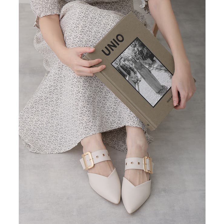 【25年春夏新作】ポインテッドトゥ バックルベルト ミュールパンプス | DEMETER | 詳細画像74 