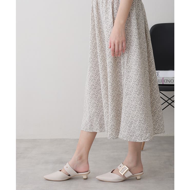 【25年春夏新作】ポインテッドトゥ バックルベルト ミュールパンプス | DEMETER | 詳細画像77 