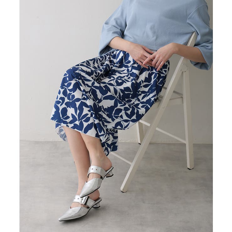 【25年春夏新作】ポインテッドトゥ バックルベルト ミュールパンプス | DEMETER | 詳細画像82 