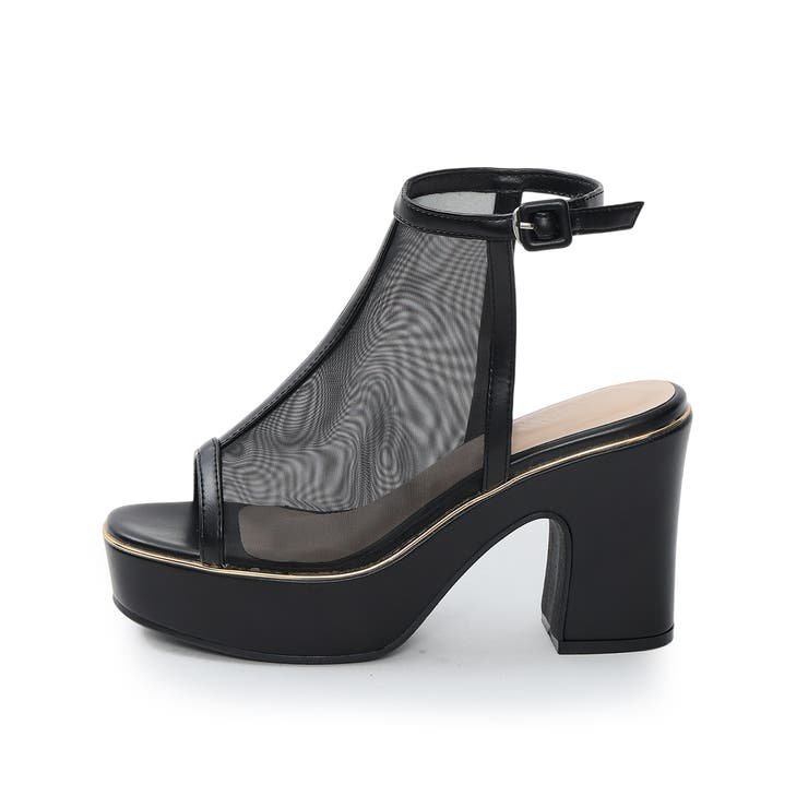 【26年春夏新作】厚底 プラットフォーム アンクルストラップ チュールサンダル | DEMETER | 詳細画像28 