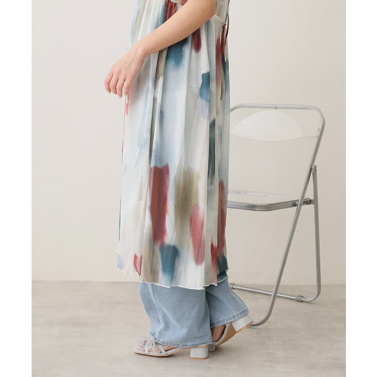 【25年春夏新作】スクエアトゥ フリル アンクルストラップ サンダル | DEMETER | 詳細画像26 