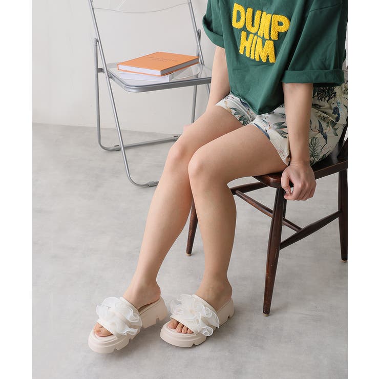 【25年春夏新作】厚底 プラットフォーム フリルサンダル | DEMETER | 詳細画像21 