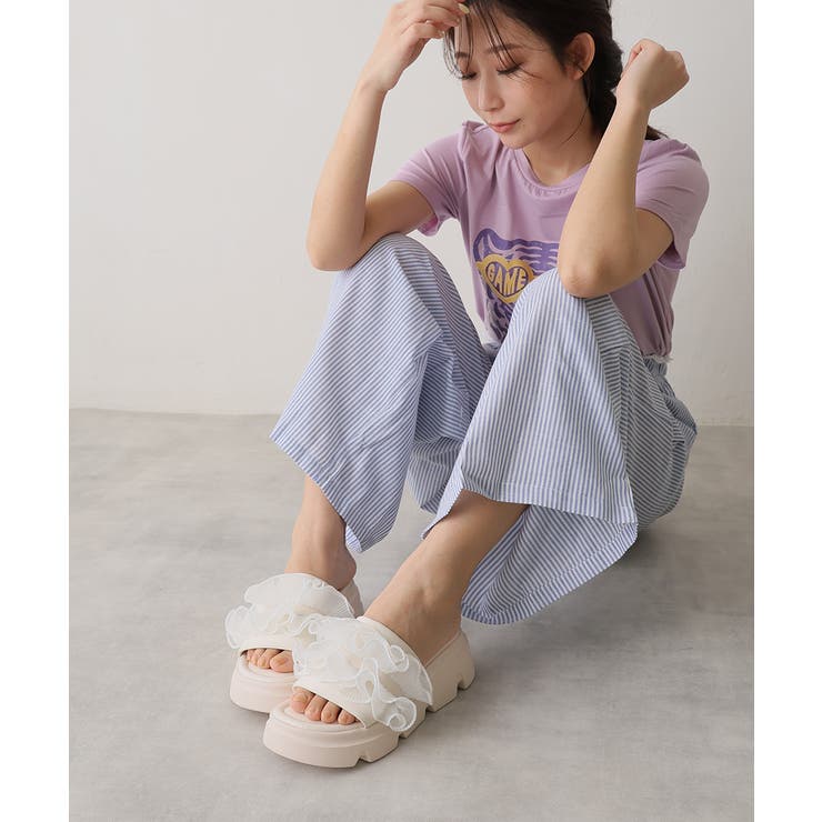 【25年春夏新作】厚底 プラットフォーム フリルサンダル | DEMETER | 詳細画像29 