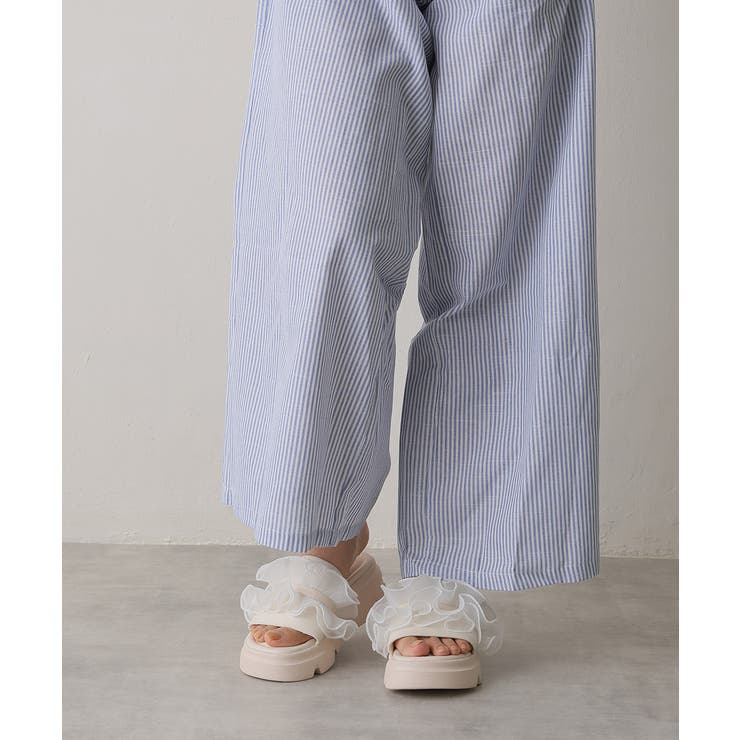 【25年春夏新作】厚底 プラットフォーム フリルサンダル | DEMETER | 詳細画像30 