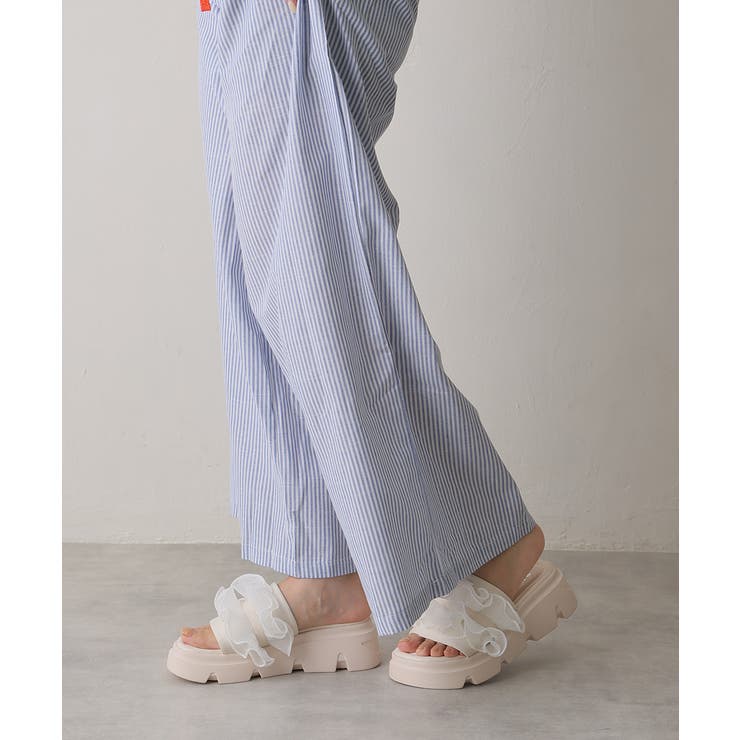 【25年春夏新作】厚底 プラットフォーム フリルサンダル | DEMETER | 詳細画像31 