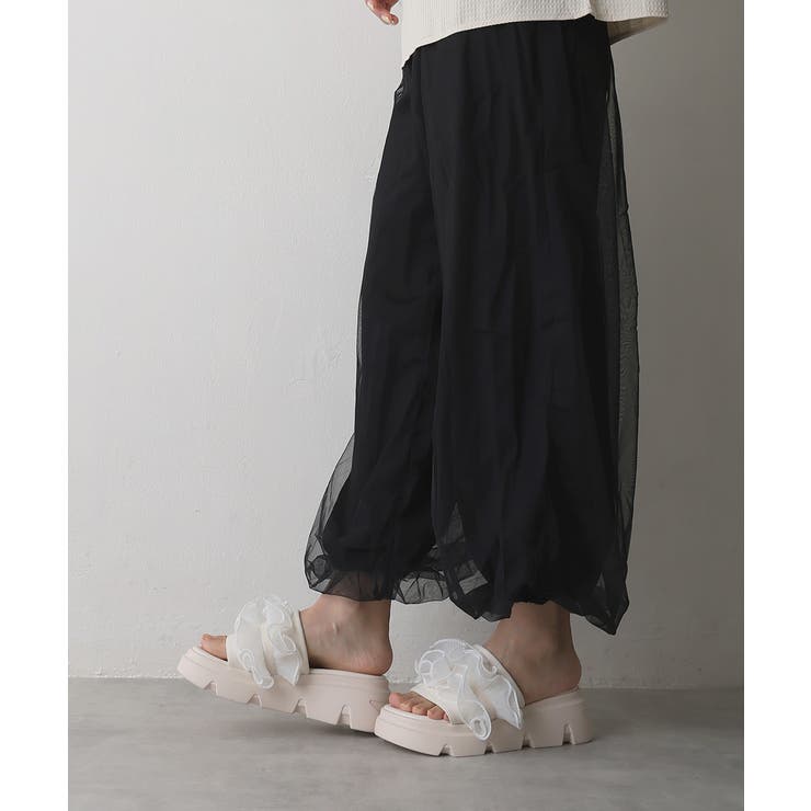 【25年春夏新作】厚底 プラットフォーム フリルサンダル | DEMETER | 詳細画像37 