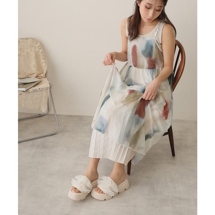 【25年春夏新作】厚底 プラットフォーム フリルサンダル | DEMETER | 詳細画像41 