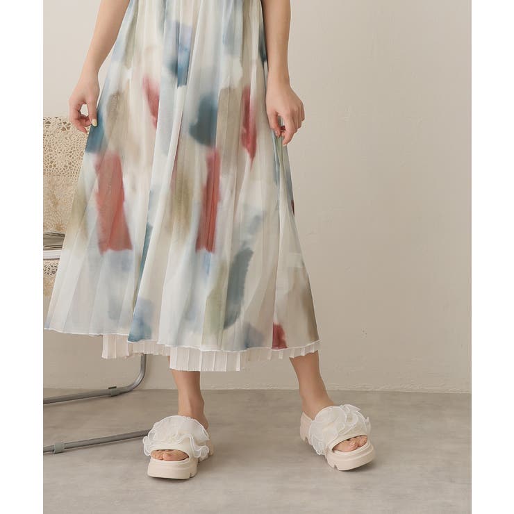 【25年春夏新作】厚底 プラットフォーム フリルサンダル | DEMETER | 詳細画像42 