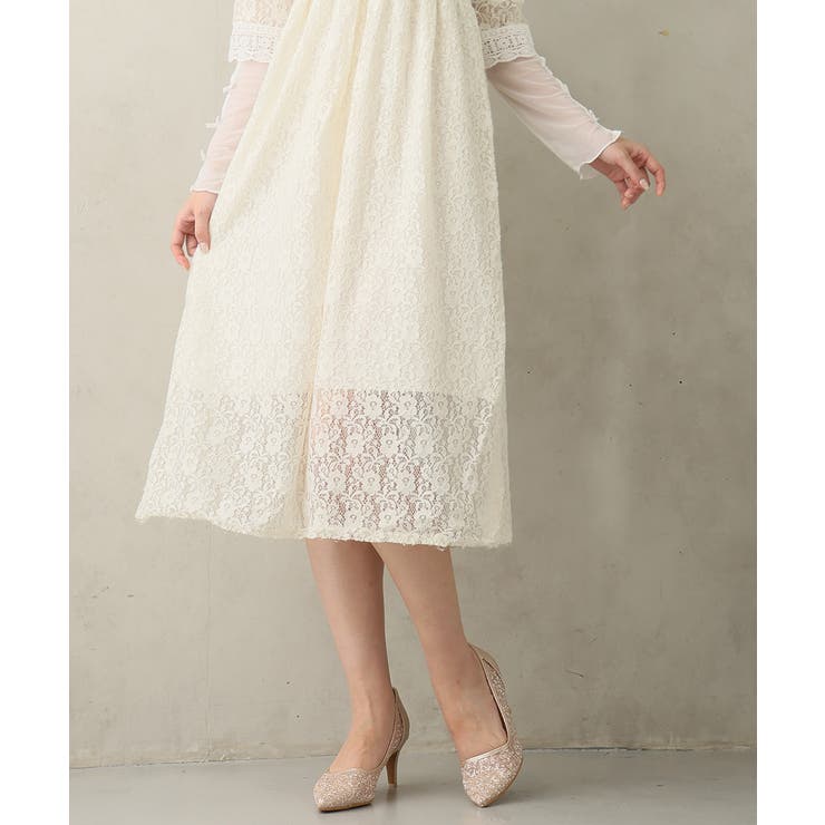 【25年秋冬新作】ポインテッドトゥ グリッター チュールパンプス | DEMETER | 詳細画像41 