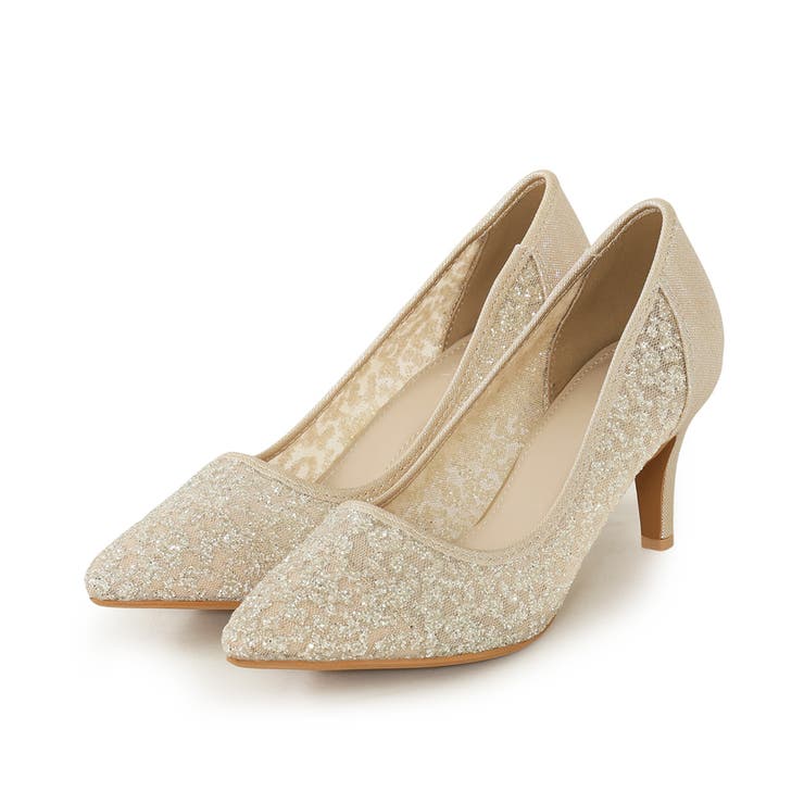 【25年秋冬新作】ポインテッドトゥ グリッター チュールパンプス | DEMETER | 詳細画像47 