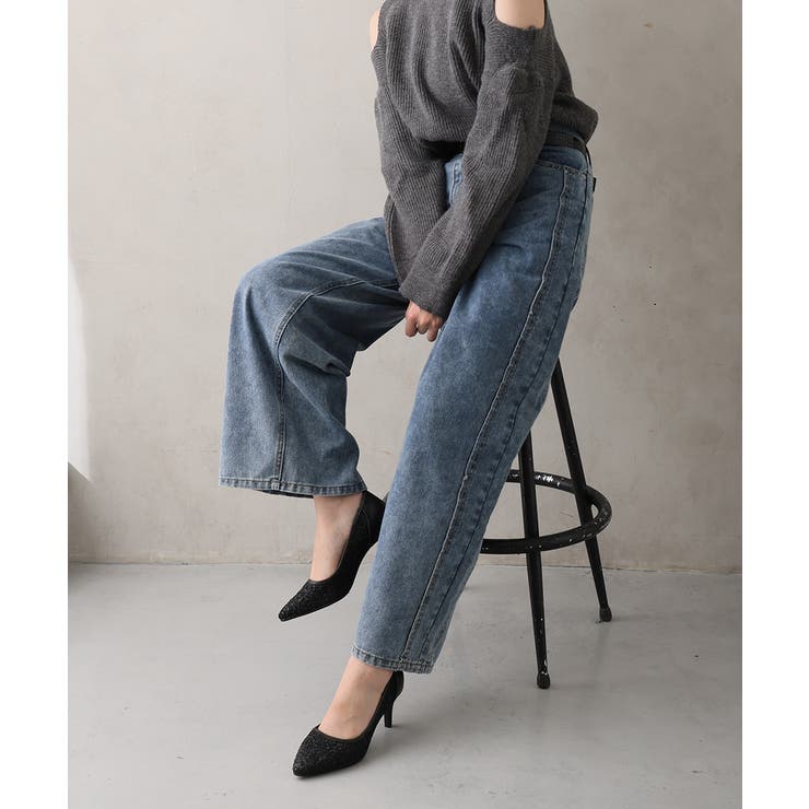 【25年秋冬新作】ポインテッドトゥ グリッター チュールパンプス | DEMETER | 詳細画像7 