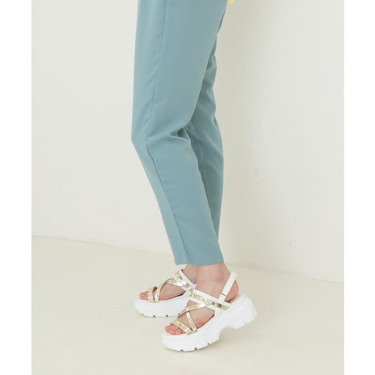 【24年春夏新作】厚底ソール メタリックストラップ バックバンド | DEMETER | 詳細画像17 